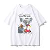 2026 Summer Comic Form Tom and Jerry Image 100 Cotton Printed Oversize Casual Tshirt Adult Children Parentchild Top Homewear
