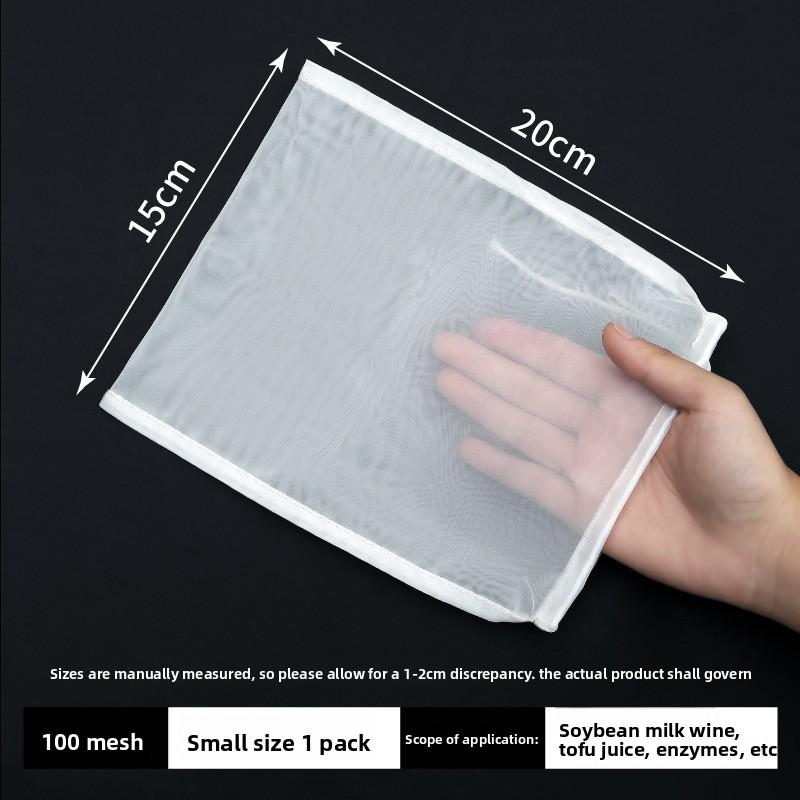 Fine Mesh Nylon Filter Bag for Kitchen Ideal for Soy Milk, Juice, Tea, Wine, and Food Straining