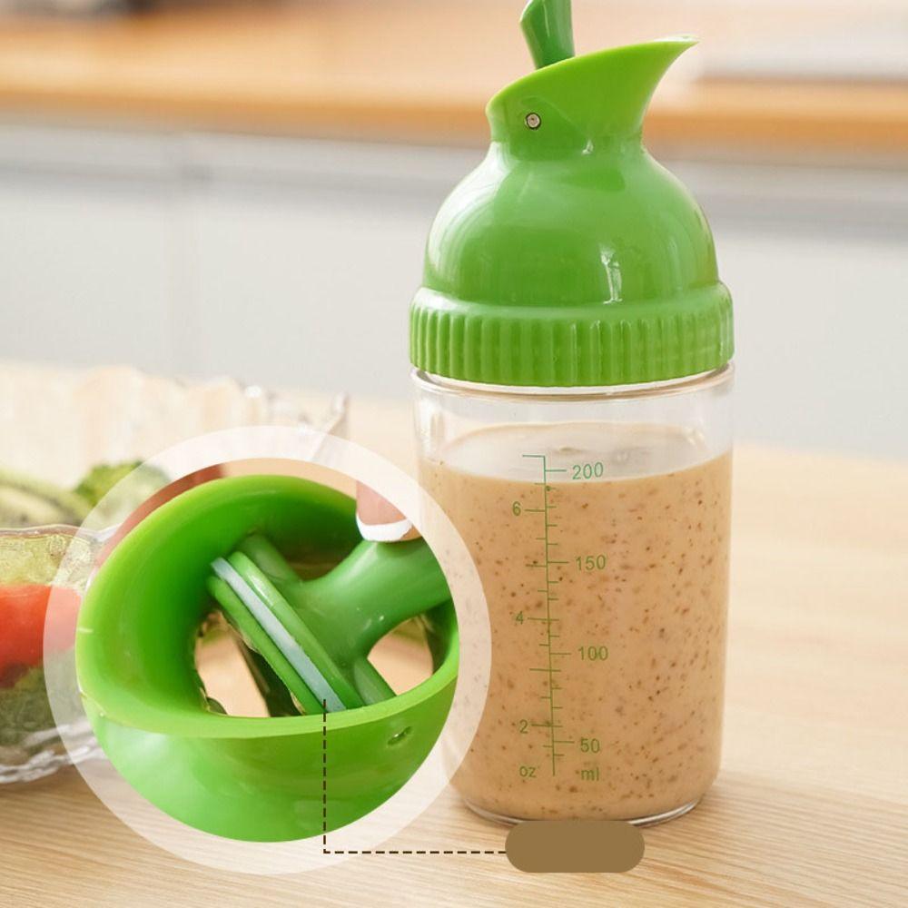 Plastic Salad Dressing Bottle Easy Grip Oil Bottle Universal Seasoning Bottle  Home