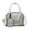 Trend handbag women's 2025 new fashion contrasting color bowling bag casual simple shoulder messenger bag
