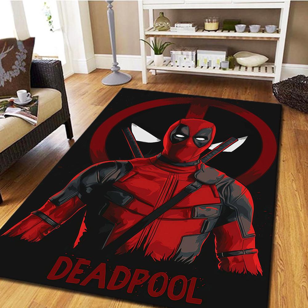 Deadpool Poster Carpet, Cool Movie Mat for Home Decor, Digital Print Bedroom Floor Rug, Living Room Mat -HYQ7