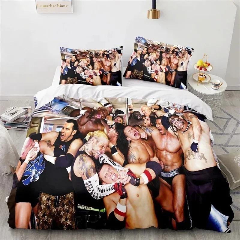 WWE EAW Ložní souprava Jednolůžko Dvojlůžko Plná Velikost Queen King Zápasová hra Ložní souprava Aldult Dítě Ložnice Sady povlečení 3D tisk