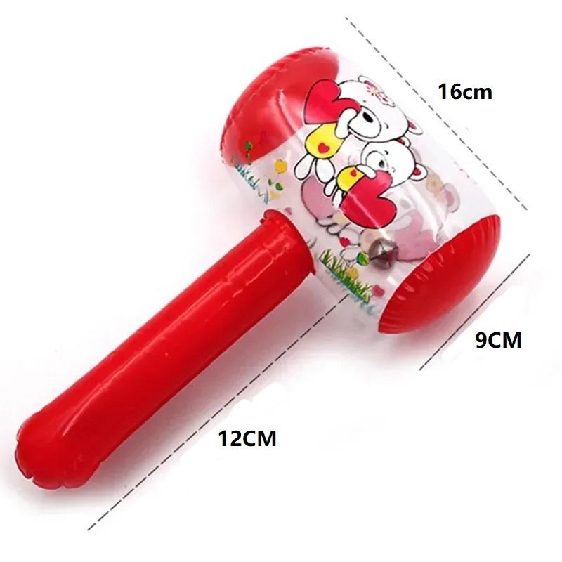 1/3/5pcs Inflatable Hammer with Bell Air Hammer Baby Kids Toys Party Favors Inflatable Toy Pool Beach Party Toy