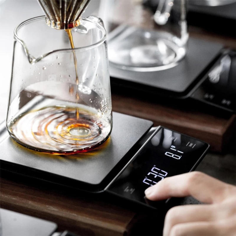 Electronic Coffee Weight 3kg/0.1G With Clock High Accuracy Digital Kitchen Weight Coffee Weight Without Battery