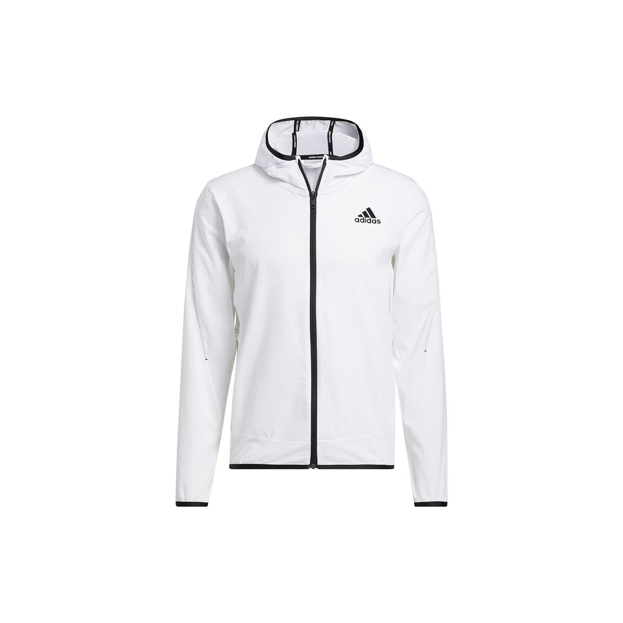 adidas H.rdy Warri Jkt Sports Training Breathable Hoodie Jacket Men s White GT8261 XXL