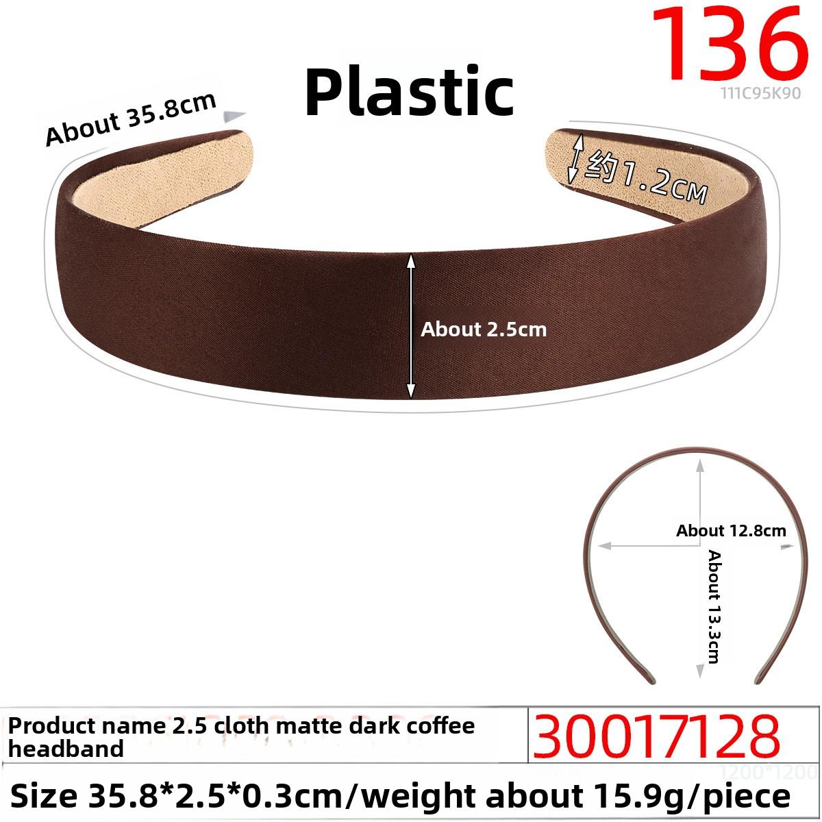 

Красочная атласная широкополая повязка на голову, ретро, ручная работа, простая женская тканевая повязка для волос глубокая кофе