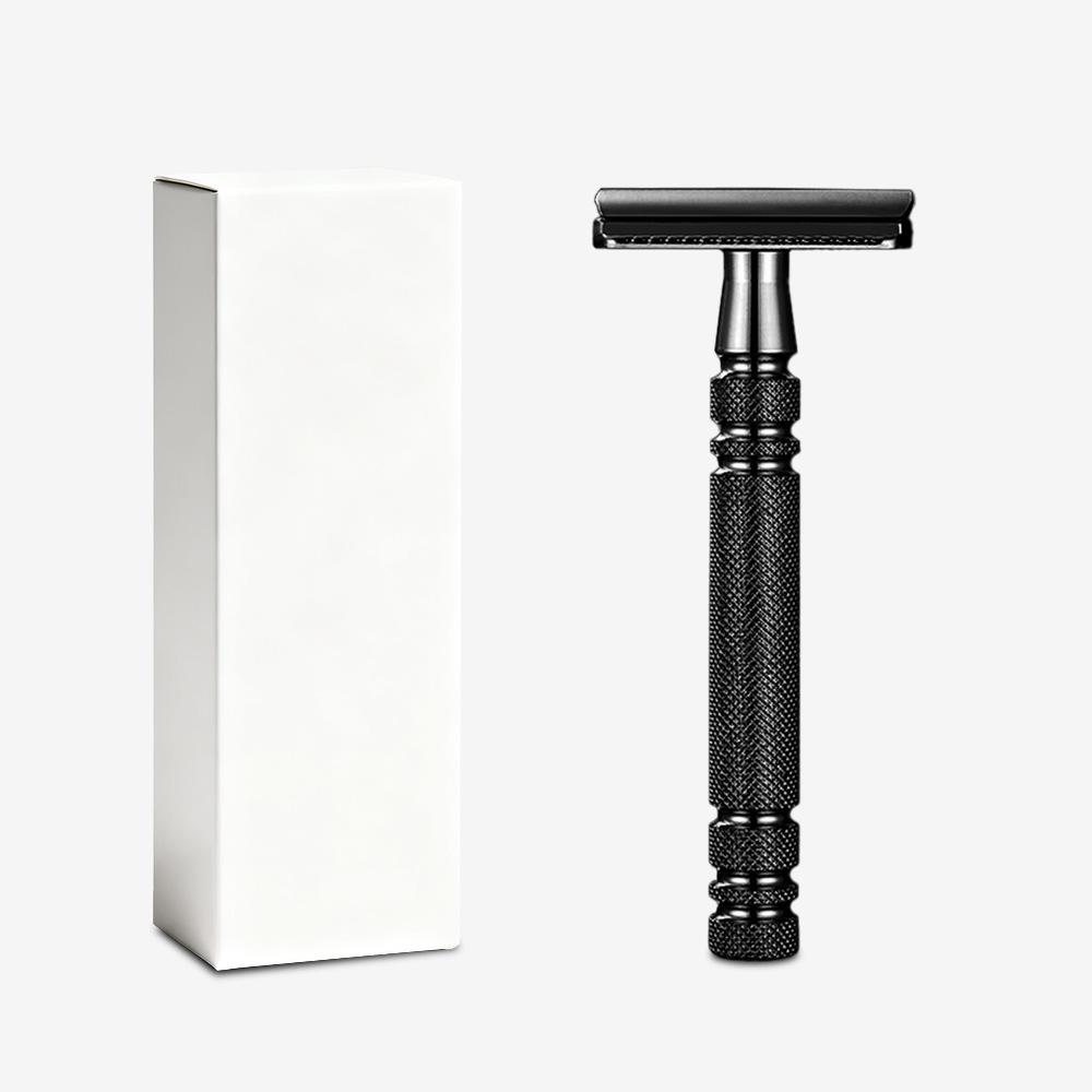 Platinum Double-Sided Safety Razor for Home Shaving