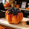 Holiday Showcase Decorations Halloween Pumpkin Spider Ornaments, Spooky Tabletop Decoration, Glitter Decor Glittering for Home Party Retro Fall