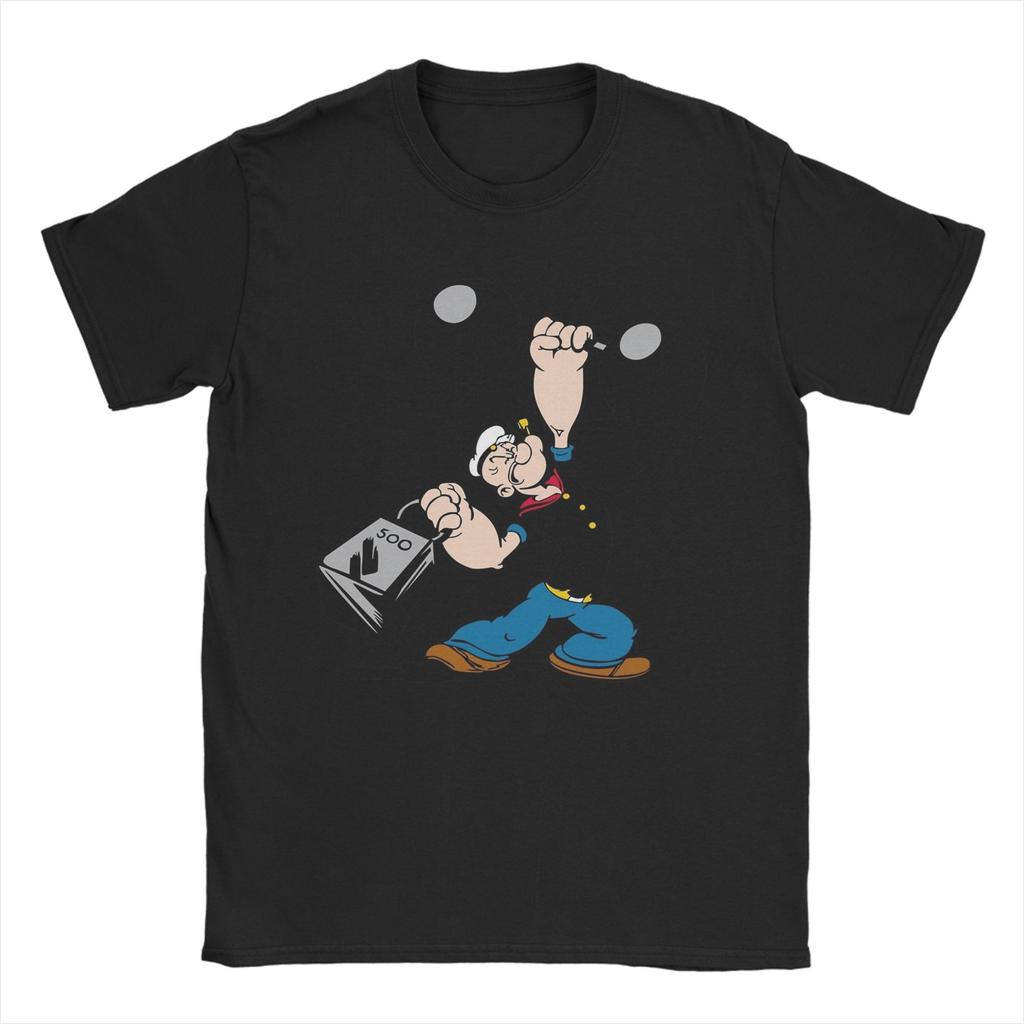 Popeyed T Shirt Men Cotton Novelty T-Shirt O Neck Tees Short Sleeve Tops Printed