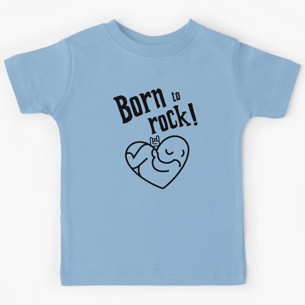 Born to Rock - Metalhead Baby Gift Little Girl / Boy Kids T-Shirt 160