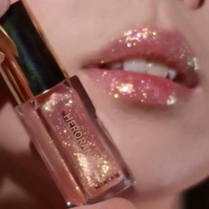 New Product Chameleon Aurora Diamond Mirror Water Gloss Lip Glaze, Mirror-Like Shine, Moisturizing, Non-Sticky, Sparkling Glass Lip Gloss