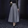 Demana Elegant A-Line Pleated Midi Skirt
