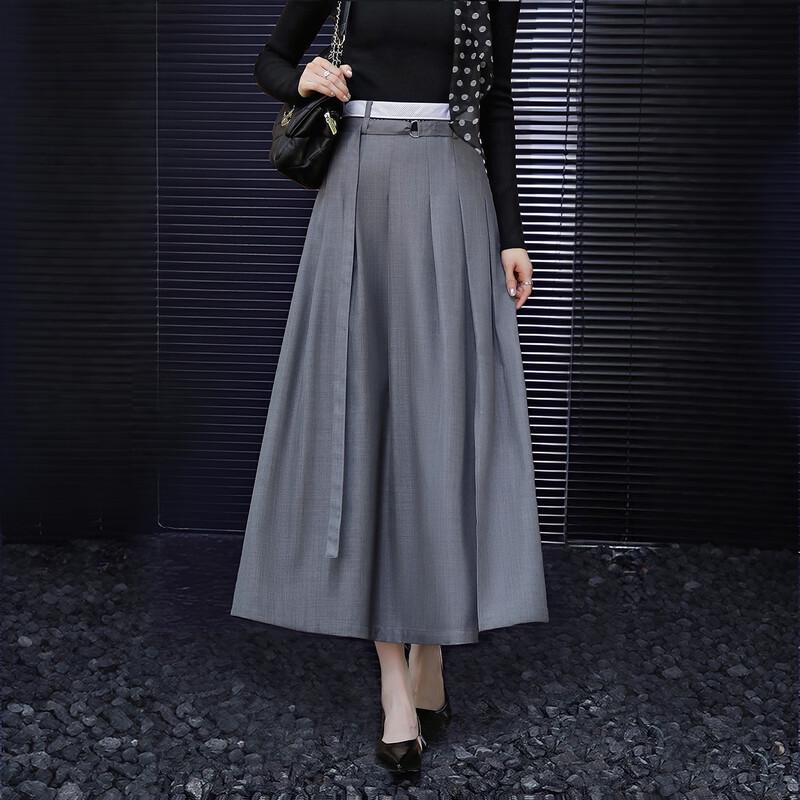 Demana Elegant A-Line Pleated Midi Skirt