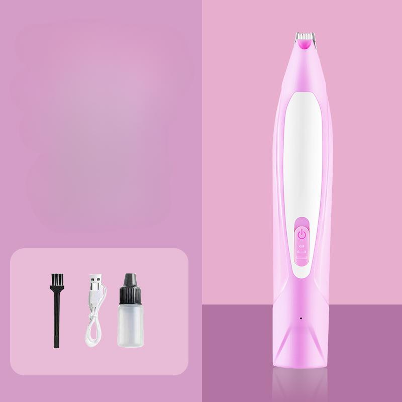 1Pc Pet Foot Shaver,  Cat Electric Push Shears, Charging Shearing, Shaving Device, Detail Trimming Light