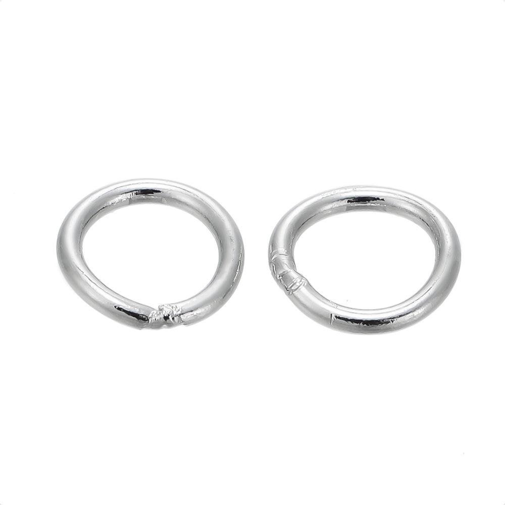 Kółeczka łącznikowe zamknięte pozłacane 14-karatowym złotem z miedzi, zachowujące kolor, do tworzenia biżuterii DIY