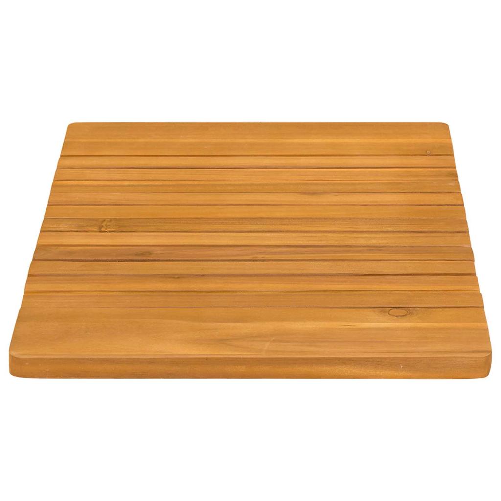 Badezimmermatte Unifarbe Braun 59 x 40 cm Holz