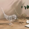Vintage Metal Wire Bird Figurine Mini Abstract Animal Statue Modern Home Decor Craft for Wedding Birthday Gift To Friends