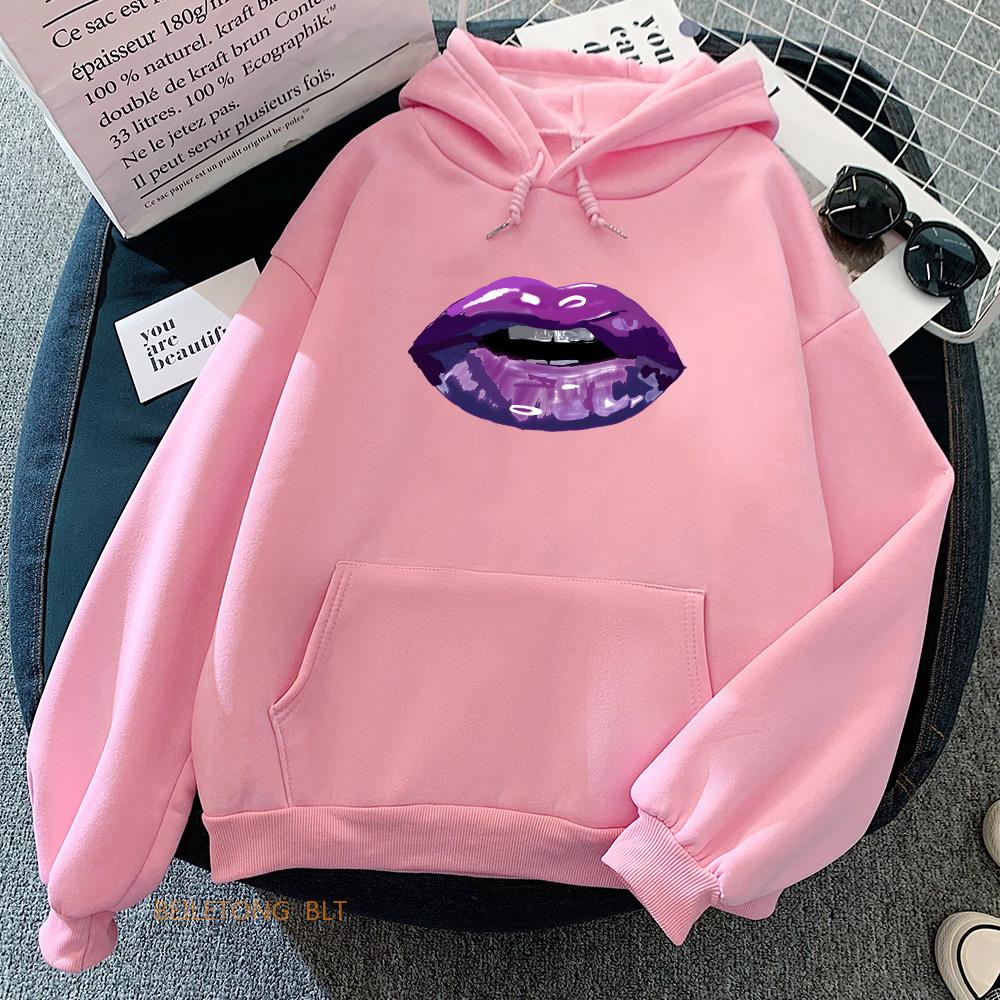 Purple Kiss Hoodies Korean Sweatshirts Fleece Comfortable Women Men Hooded Pullovers Sudaderas Ropa Mujer Girl