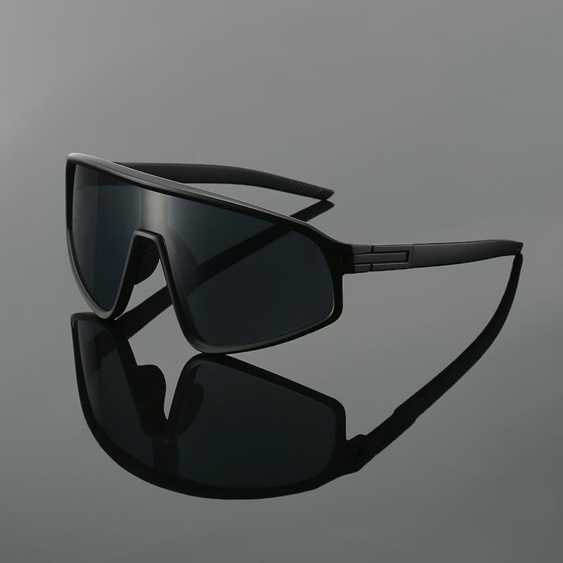 Oversized Sports Goggle Men New In Punk Mirror Outdoor Cycling Sunglasses Trendy Futuristic Anti-UV Hiking Shades