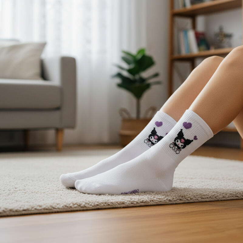 Kuromi Multi Adult Mid-Calf Socks 4-Pair Set