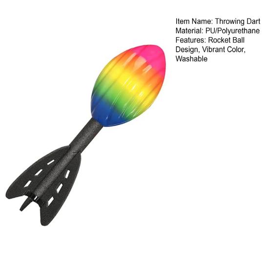 Throwing Dart Educational Rocket Toy Kids Soft Foam Outdoor Activity Toy Stimulates Physics Learning Throwing Game Toy