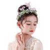 Children's hair accessories super fairy Mori girls performance Korean dress fresh butterfly crown girl birthday photo accessories