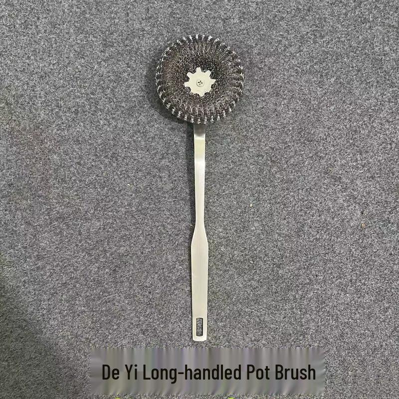 

ZISIZ Stainless Steel Long Handle Pot Brush