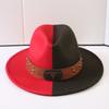 Popular European and American Classic Double-color Wide-brimmed Top Hat Men's and Women's Fashion OL Style Cowboy Hat Jazz Hat
