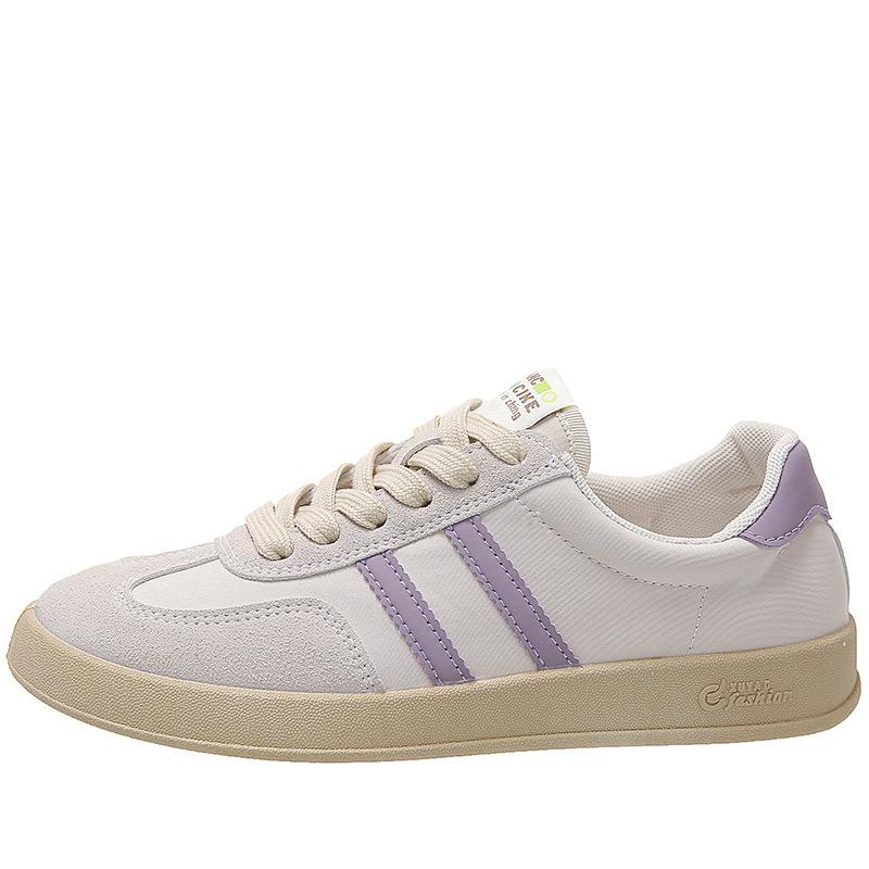 

Летние белые туфли Forrest Gump Small Female Ins Tide Fall Casual De Training Shoes Flat Bottom Sports Through 40 фиолетовый