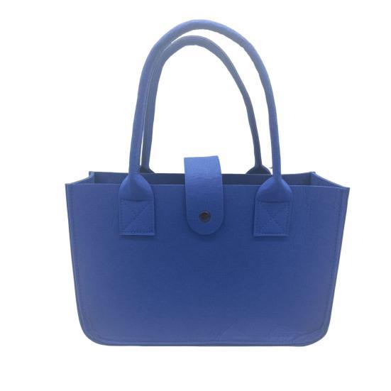 Women Handbag Portable Handle Solid Color Large Capacity Rectangle Gift Thickened Felt Ladies Tote Bag Purse