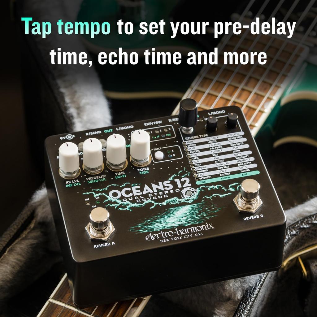 12 Dual Stereo Reverb reverb electro-harmonix/OCEANS Electro-Harmonix