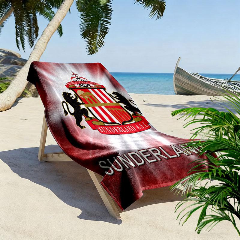 SUN logo Beach Towel, Large Soft Quick Dry Towel for Beach Camping Swimming