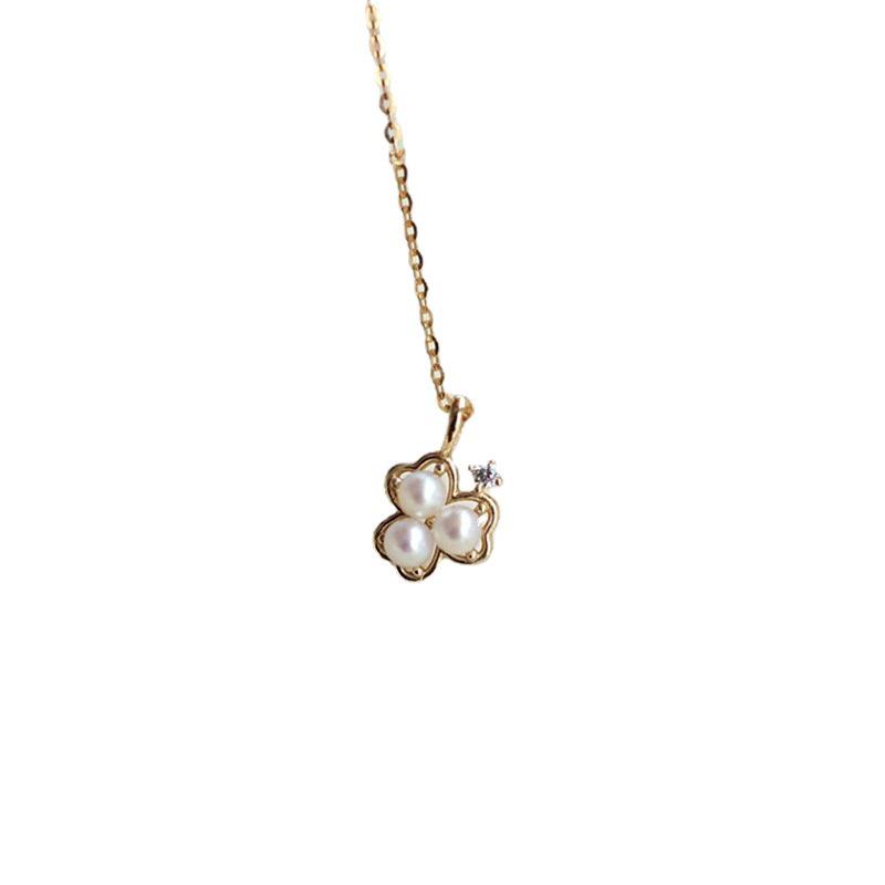 Gold-Plated Pearl Pendant: S925 Sterling Silver, Niche Design, Light Luxury, Versatile O-Chain for Women