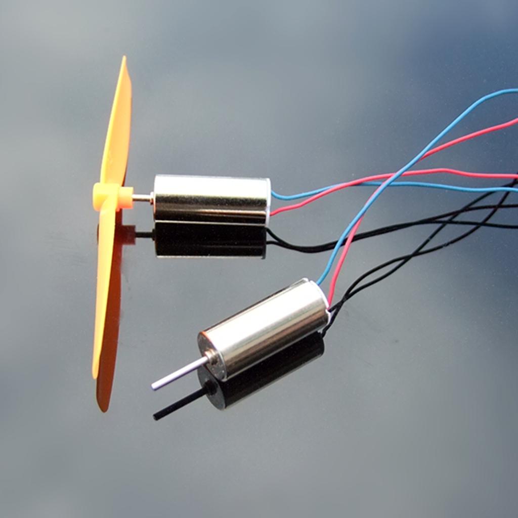 2pcs DC 3.7V 7x16 Mm 45000RPM High Speed Hollow Cup Brushless Coreless Motor