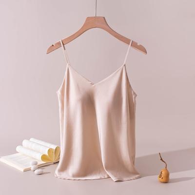 Women's Mulberry Silk Camisole: Spring/Autumn Solid Color, Loose Fit, Comfortable, Slimming Base Layer Top