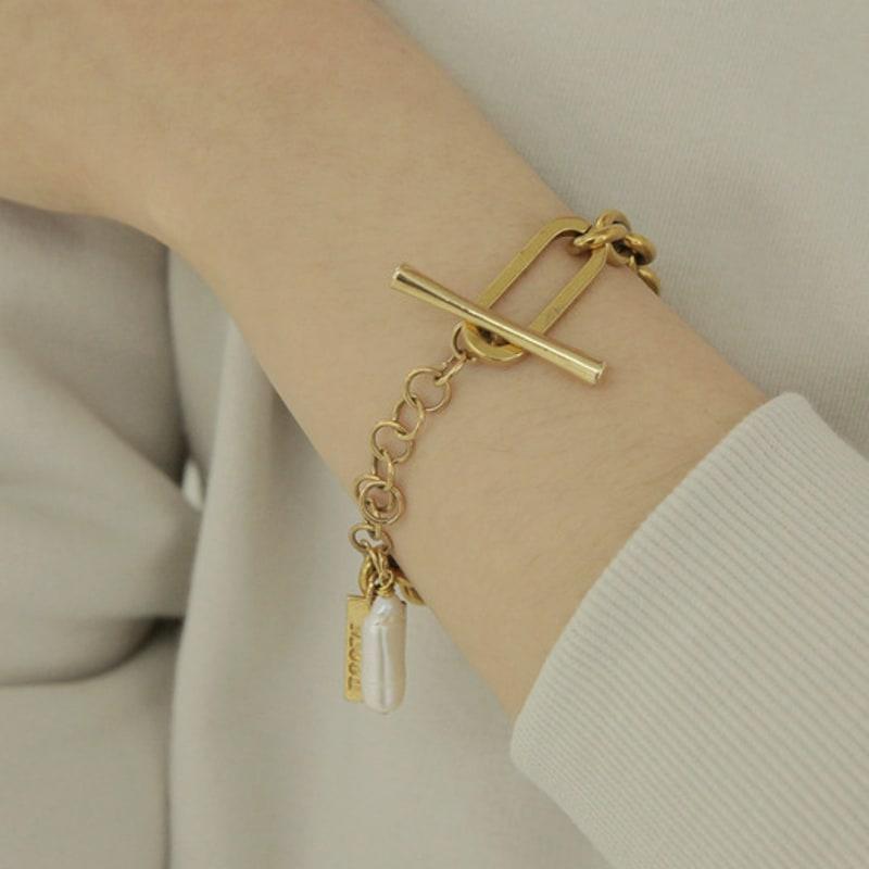 LAYERMOOD Long Pearl Chain BR