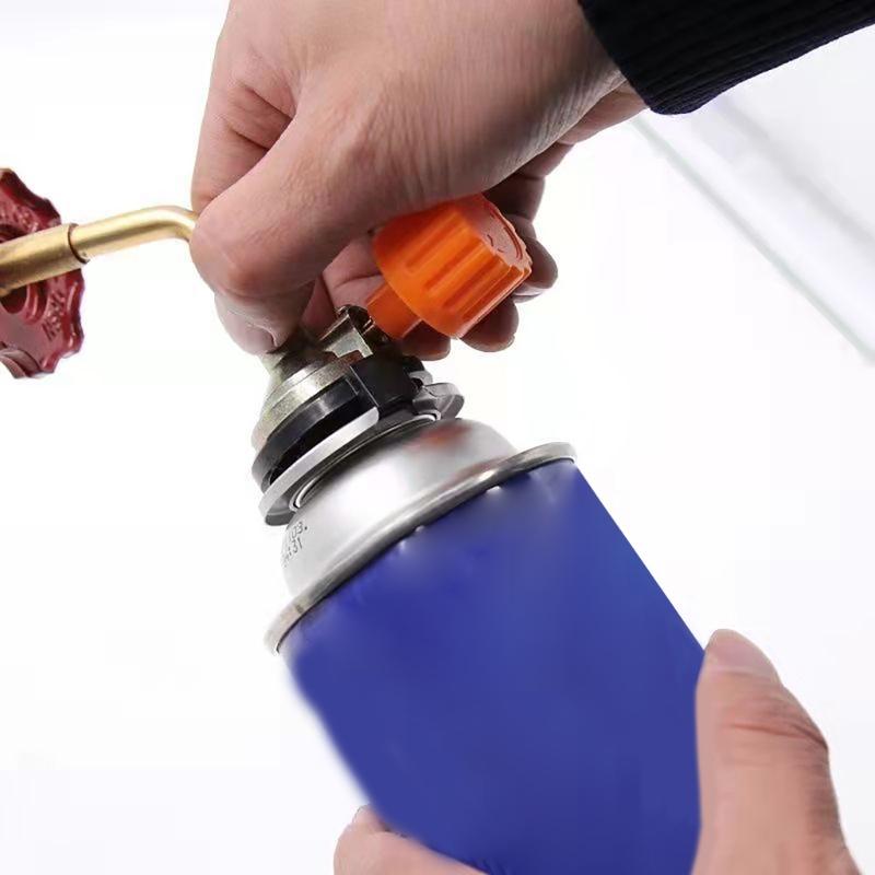 Refillable Cylinder Valves Adapter Refills Direct Safe Connectors for Camping and Outdoor Activity