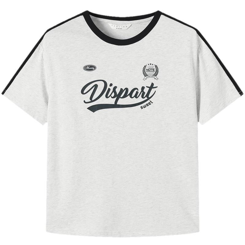 

TonLion Women s Webbing Short Sleeve T-Shirt M