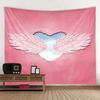 Pink Wing Dreamy Starry Sky Background Tapestry Mysterious Home Decoration Bedroom Fabric Mural Wall Poster