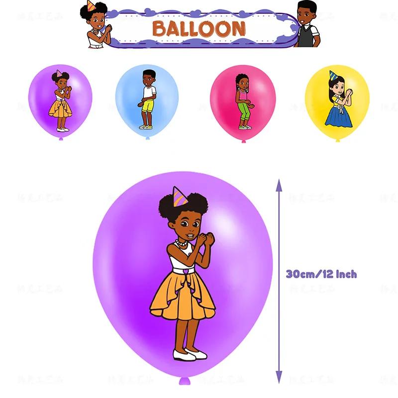 Cartoon Gracies Corner Theme DIY Balloons Party Supplies Birthday Banner Latex Balloon Decoration Cake Supplies Kid Girl gift