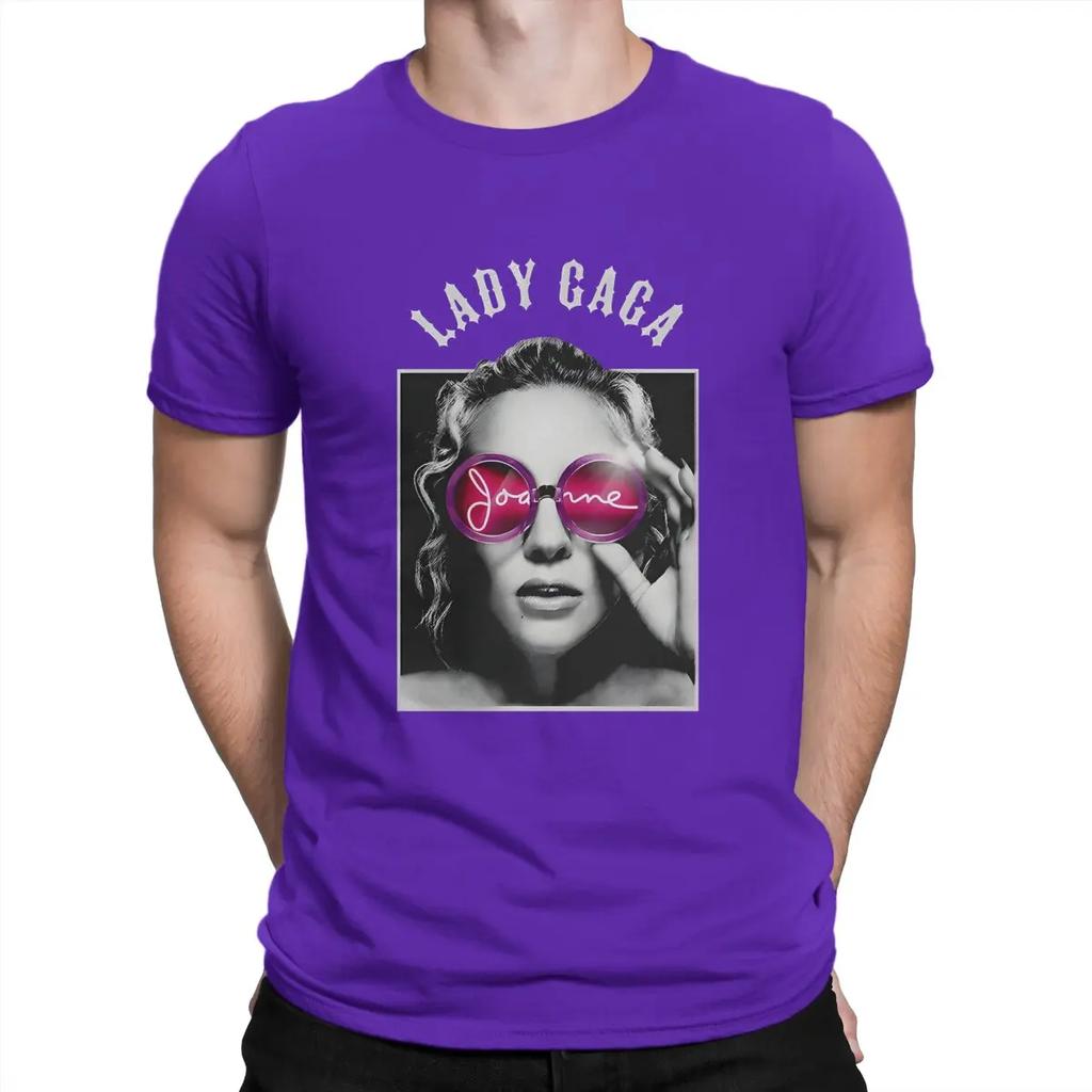 L-Lady Gaga Newest TShirt for Men Pop Round Collar Pure Cotton T Shirt Personalize Gift Clothes Tops