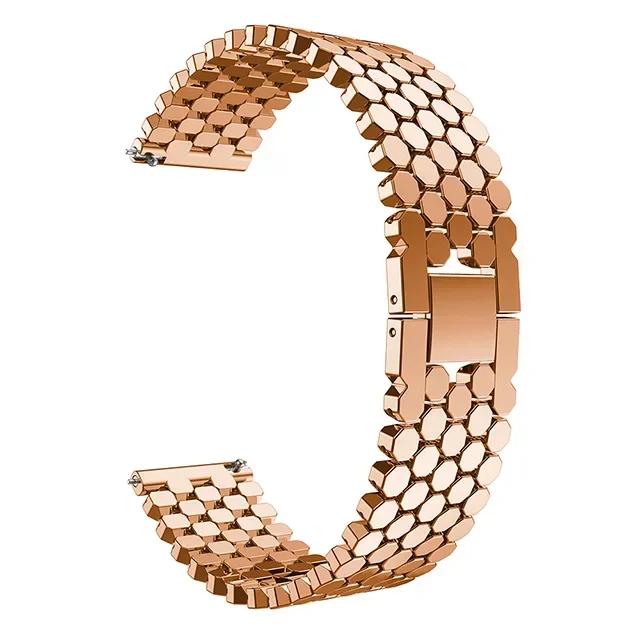 22mm 20mm Stainless Steel Strap for Samsung Galaxy Watch 3 45mm Band Gear S3 Active 2 for Huawei Watch Bracelet For Amazfit