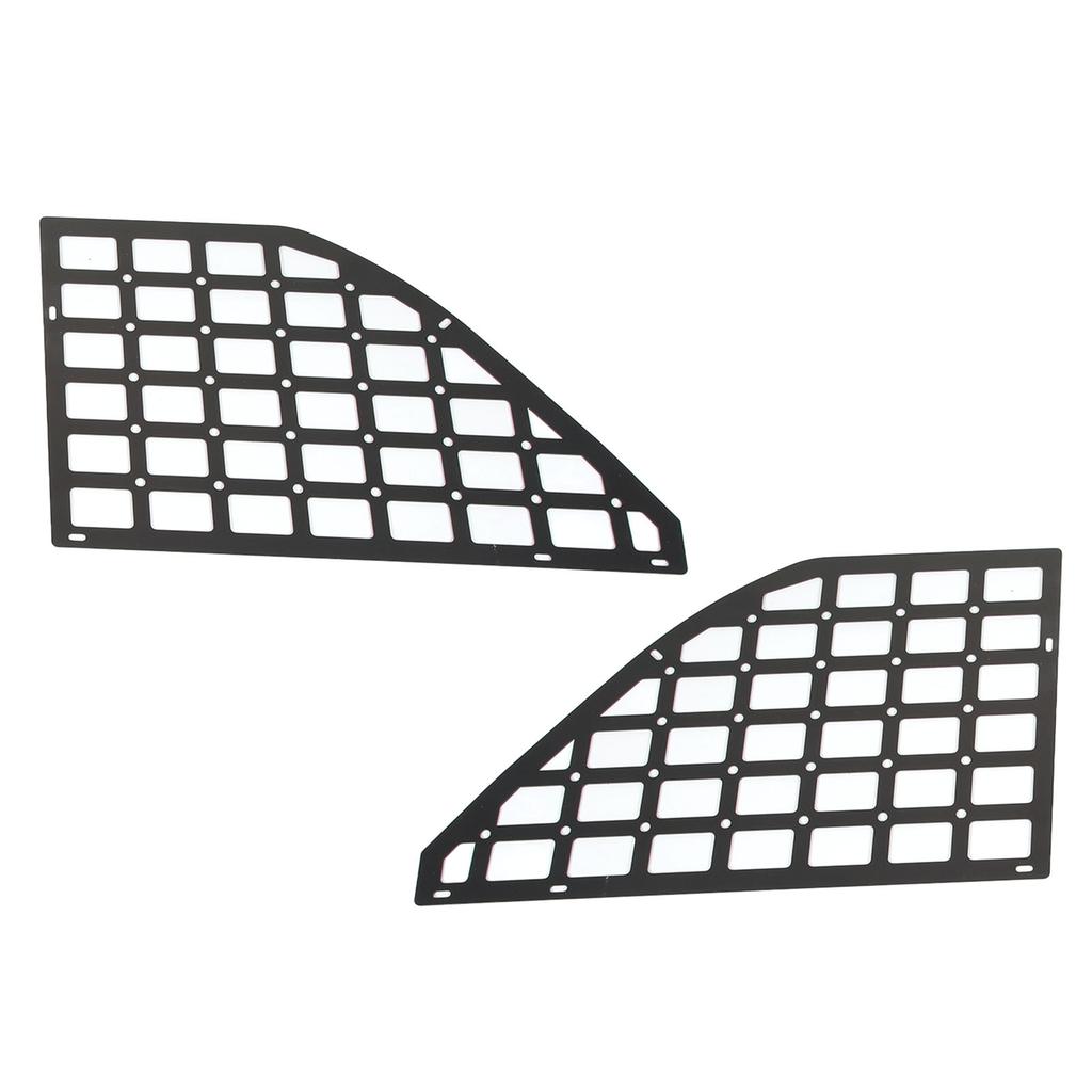1 Pair Rear Window Storage Panel Black Steel Interior Luggage Organizer Shelf Cargo Rack Replacement for Ford Bronco