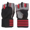 Half Finger   Cycling Protective Gloves AntiSlip Brthable   Gloves(Red )
