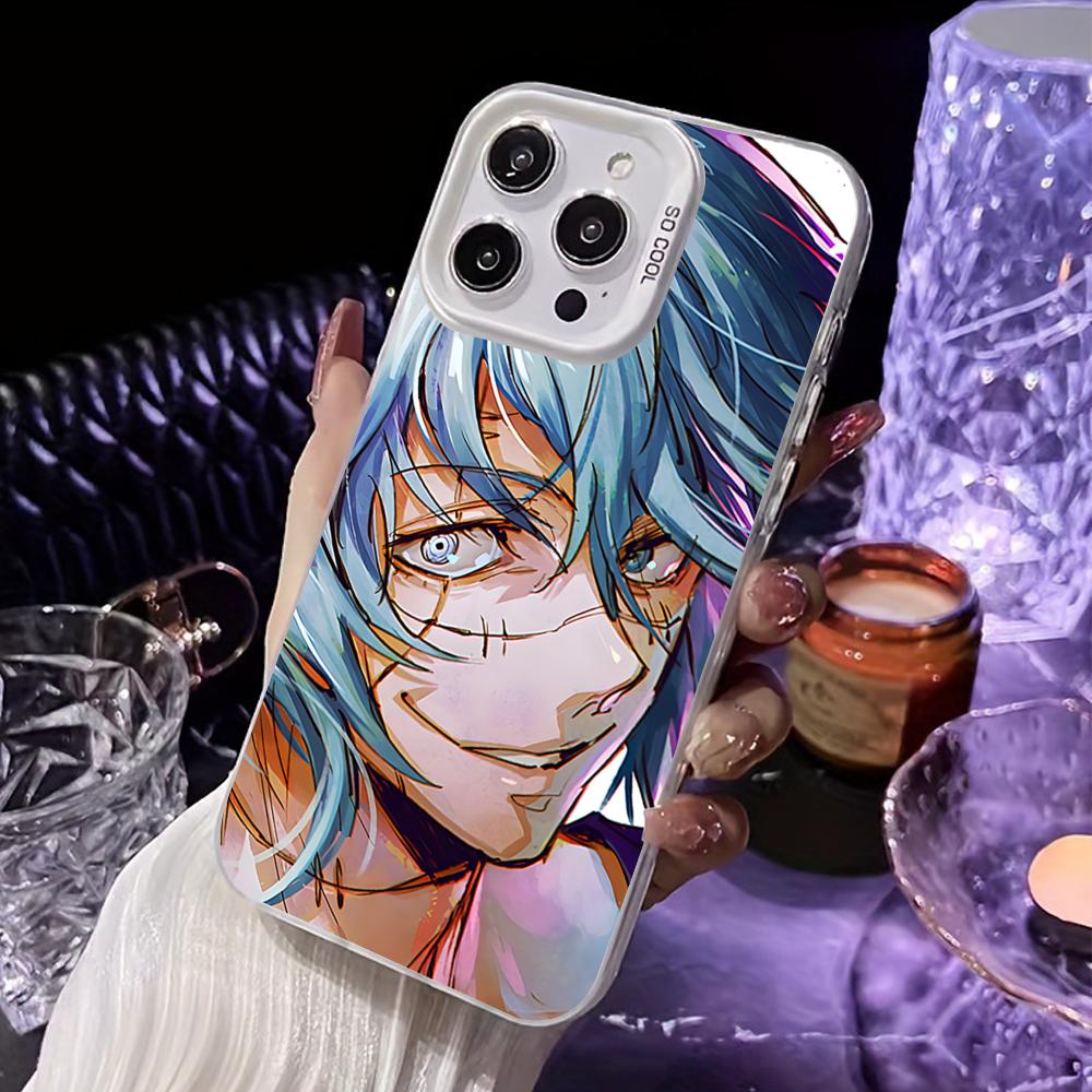 JJK Mahito Phone Case for iPhone 17 16 15 14 13 12 11 X XR XS Air Pro Max Plus White Colorful Silver Cover