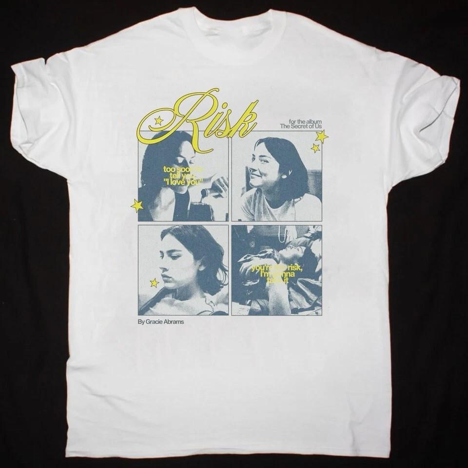 Gracie Abrams White Graphic Reprint T-Shirt S-4XL S