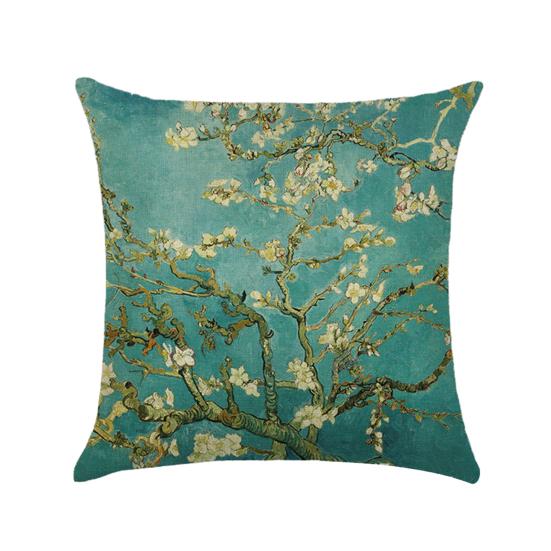 Sofa-Kissenbezug, hautfreundlich, farbecht, bedruckt, klassisch, bedruckt, Dekokissenbezug, Kissenbezug für Zuhause, Sofa, Café, Auto, Dekoration