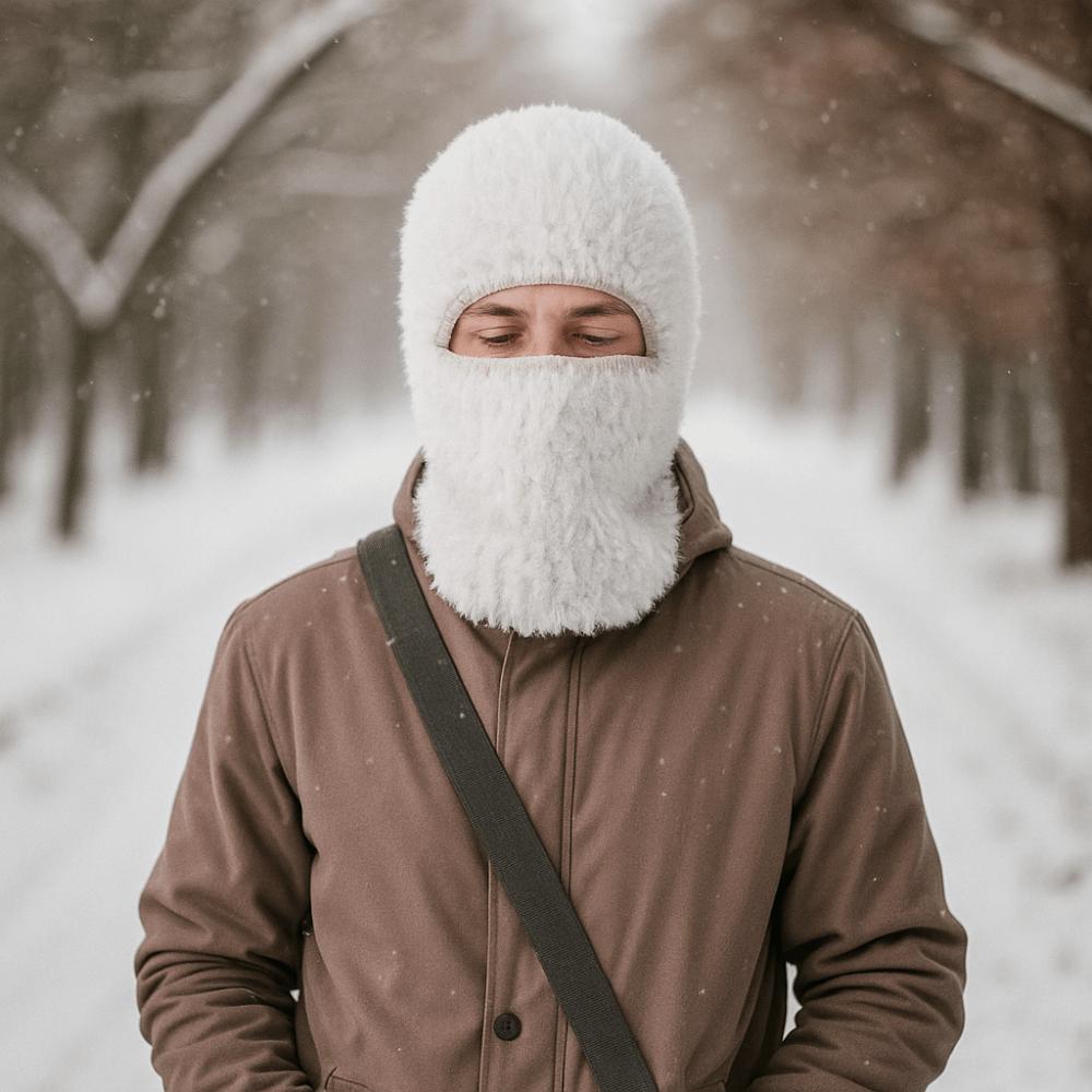 Neck Warmer Winter Balaclavas Cap Thickened Ski Knitted Mask Fashion Full Face Pullover Cap Riding