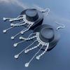 Sparkling Fringe Cowboy Hat Earrings for Music Festivals Party Western Hat Dangle Earrings Cowboy Hat Earrings Jewelry