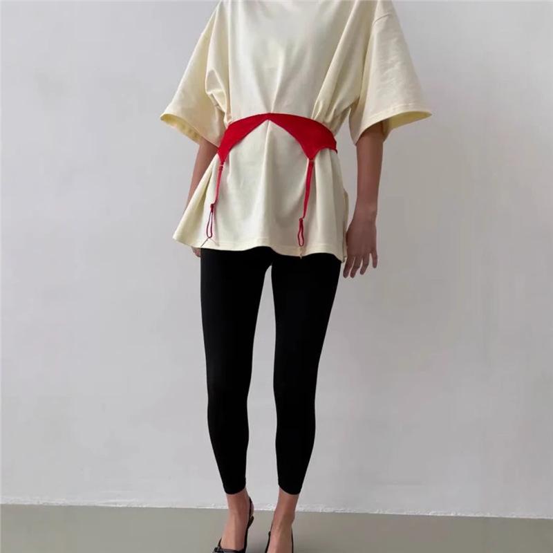 100% Cotton Oversized Casual Letter Print T-Shirt